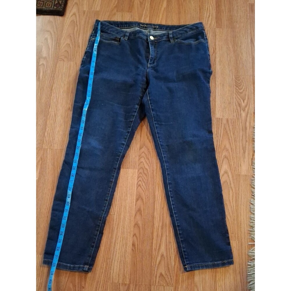 Michael Kors Dark Blue Skinny Jeans - Slim Stretch Denim (Mis394) Rjt